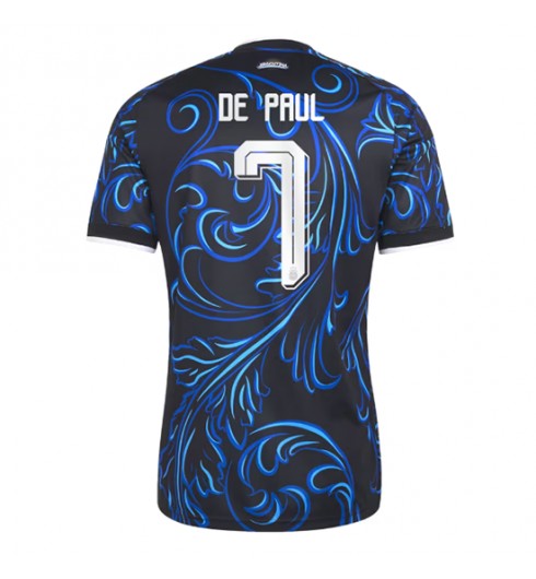 Argentina Rodrigo De Paul #7 Venkovní Dres MS 2026 Krátký Rukáv Argentina Rodrigo De Paul #7 Venkovní Dres MS 2026 Krátký Rukáv